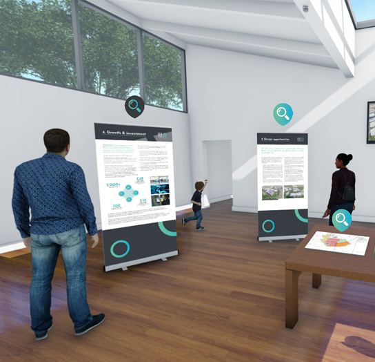 Image of online exhibition room